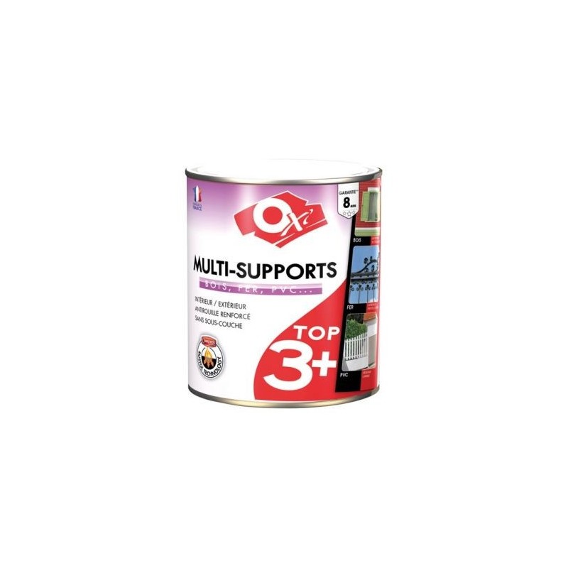 OXI Peinture TOP 3 bois fer pvc satin 2.5L noir
