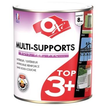 OXI Peinture TOP 3 bois fer pvc satin 2.5L vert jardin