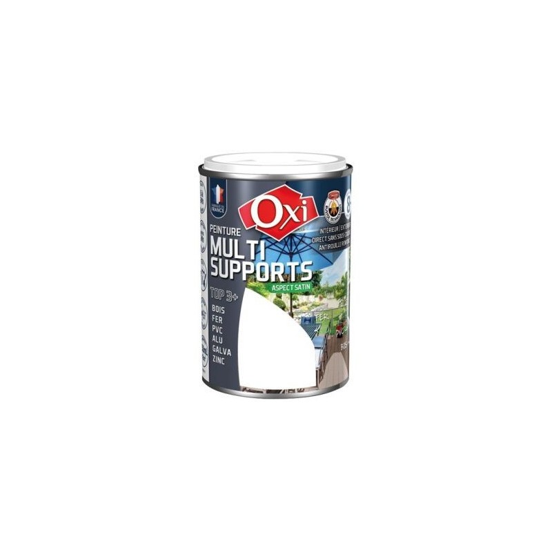 OXI Peinture TOP 3 bois fer pvc satin 250ml carbone