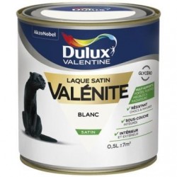 Dulux Valentine Laque valenite satin 0.5L blanc - Image 3