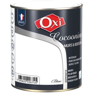 OXI Murs bois satin blanc 2.5l