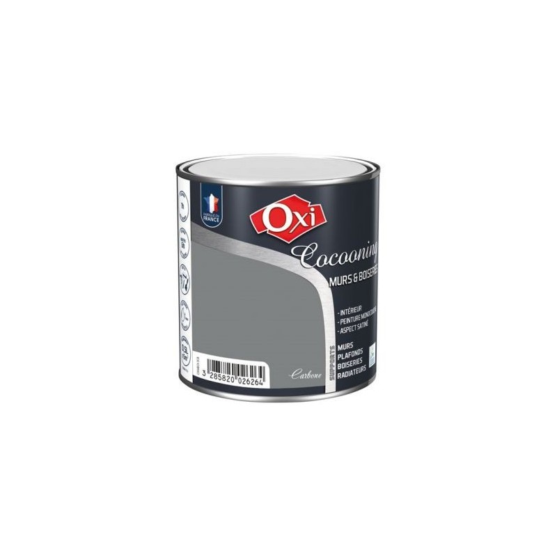 OXI Murs bois satin carbone 0.5l