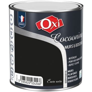 OXI Murs bois satin encre noire 0.5l