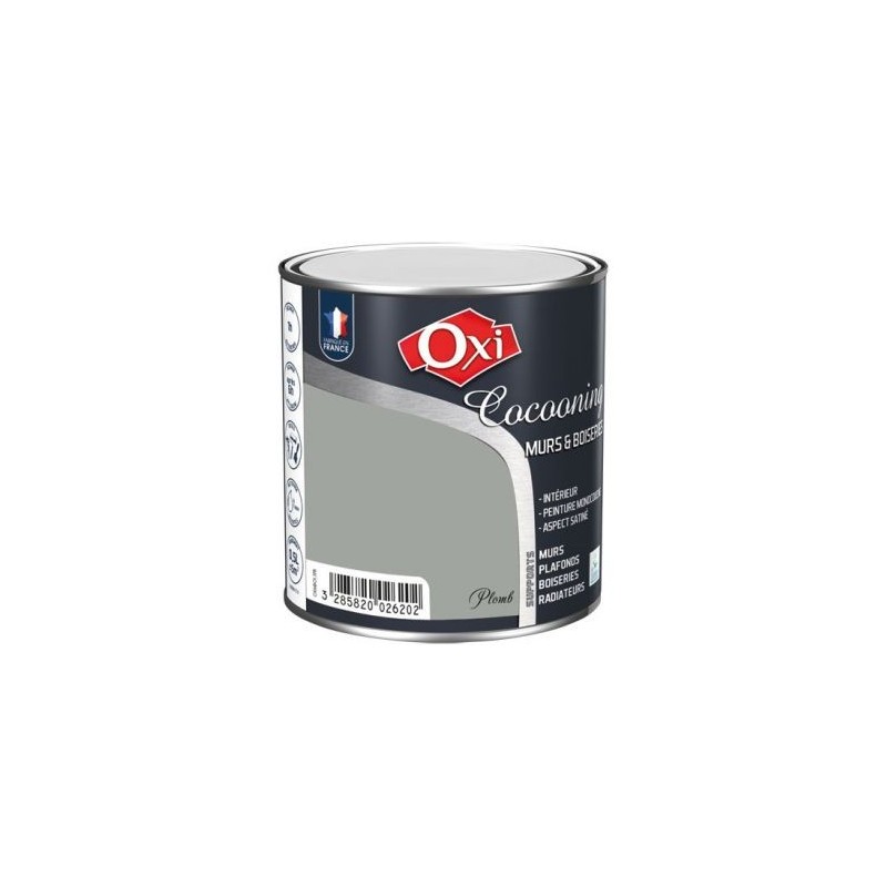 OXI Murs bois satin plomb 0.5L