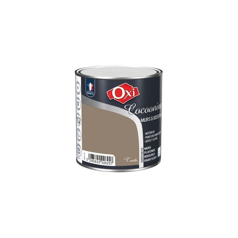 OXI Murs bois satin tourbe 0.5l