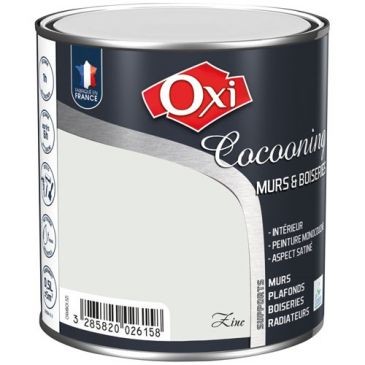 OXI Murs bois satin zinc 0.5l