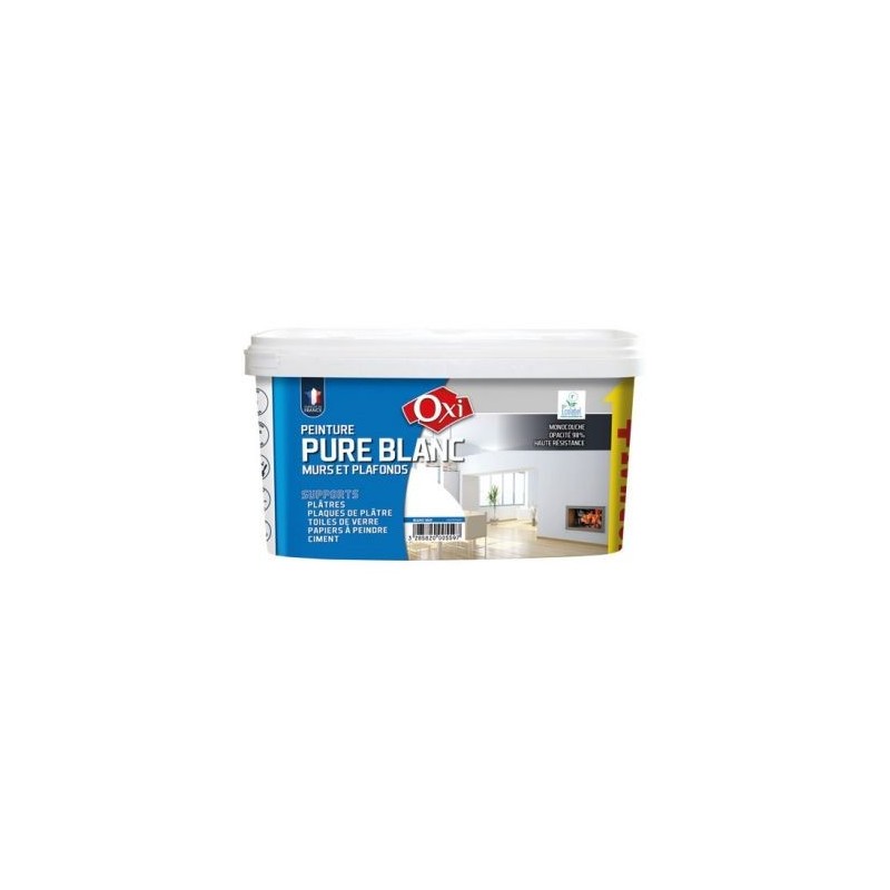 OXI Peinture blanc pur acryl.mat 3l