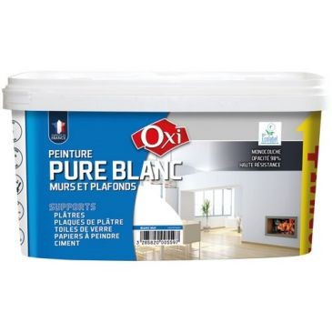 OXI Peinture blanc pur acryl.mat 3l