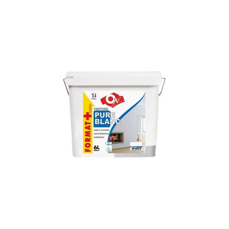 OXI Peinture blanc pur acryl.mat 6l