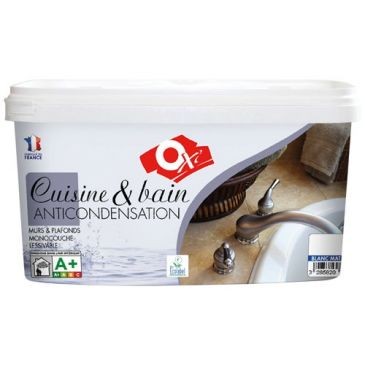 OXI Peinture mur/plafond cuisine et bain blanc mat 2.5l