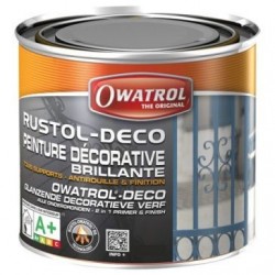 OWATROL Durieu rustol deco antirouille 0.75l noir profond ral 9005 - Image 3