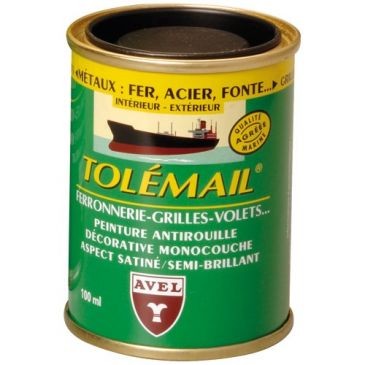 AVEL Tolémail spécial ferronnerie 100ml gris mouette