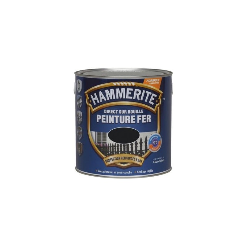 Julien Hammerite fer bril.laque 0.25l blc 070731