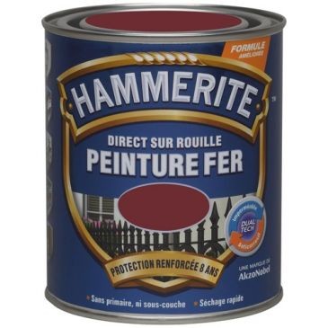 HAMMERITE Hammerite fer brilant laque 0.75l rouge basque