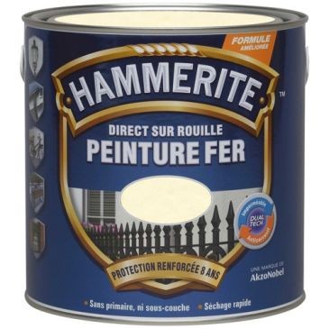 Julien Hammerite fer martelé 0.25l blanc