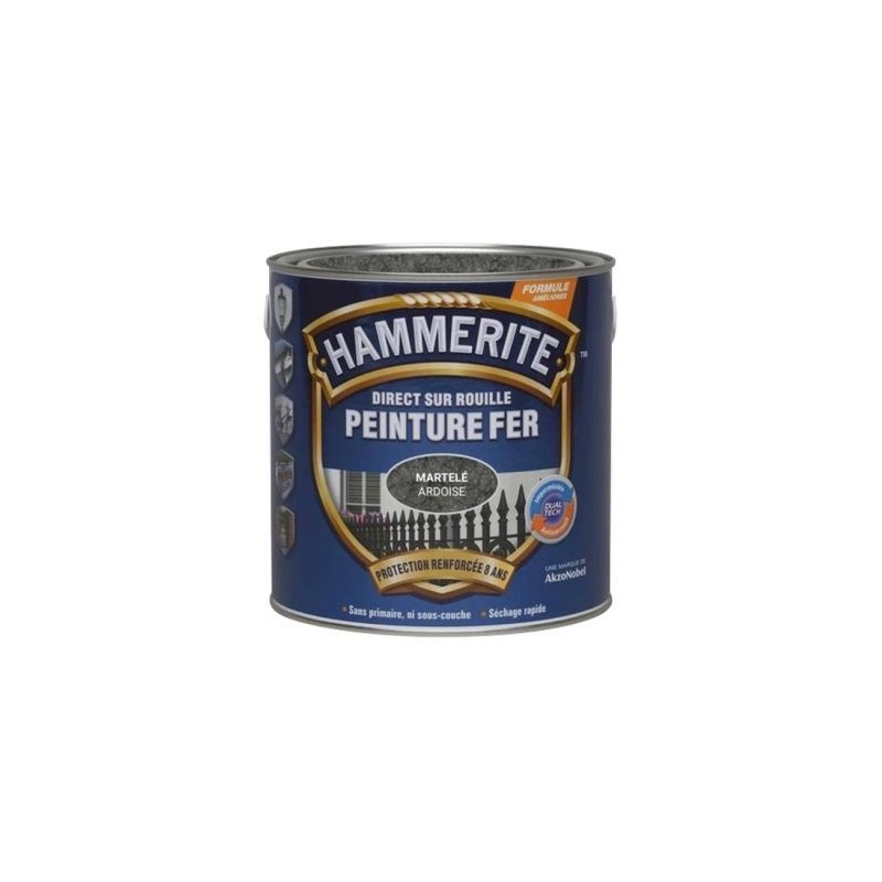 Julien Hammerite fer martelé 0.25l gris ardoise