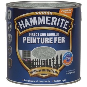 Julien Hammerite fer martelé 0.25l gris argent 070703