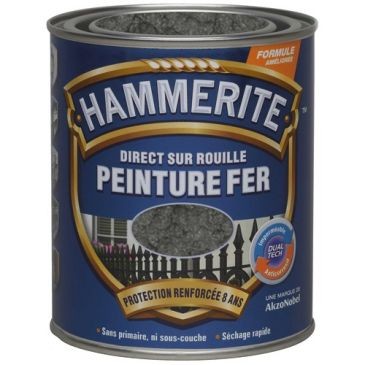 Julien Hammerite fer martelé 0.75l gris ardoise
