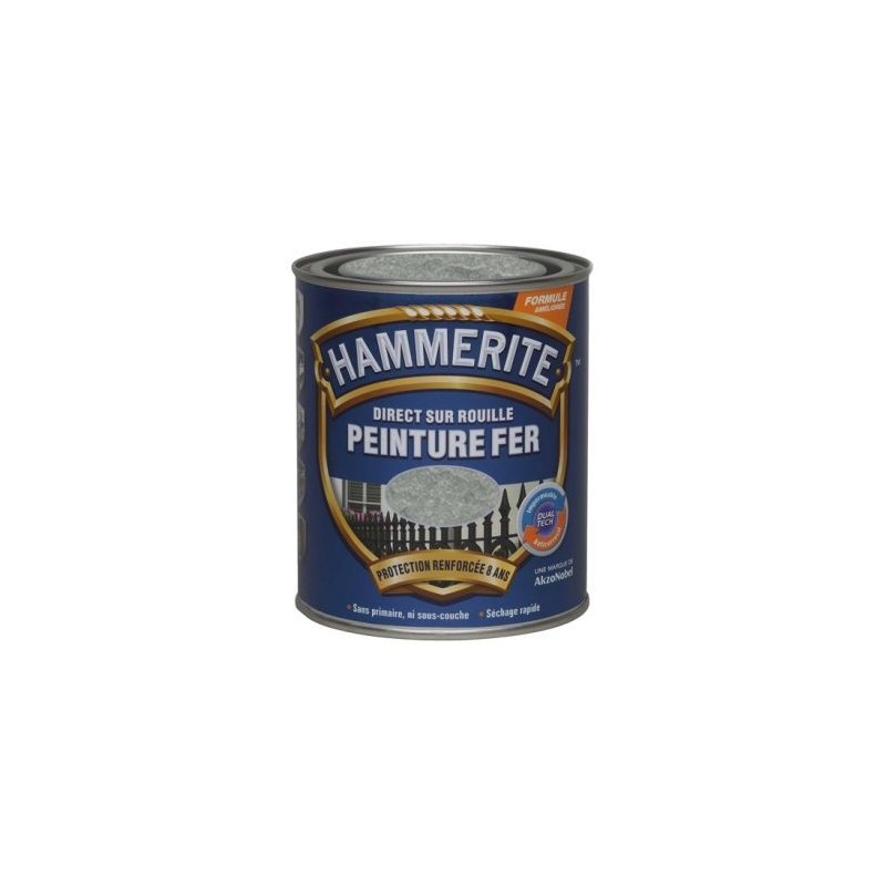 Julien Hammerite fer martelé 0.75l gris argent