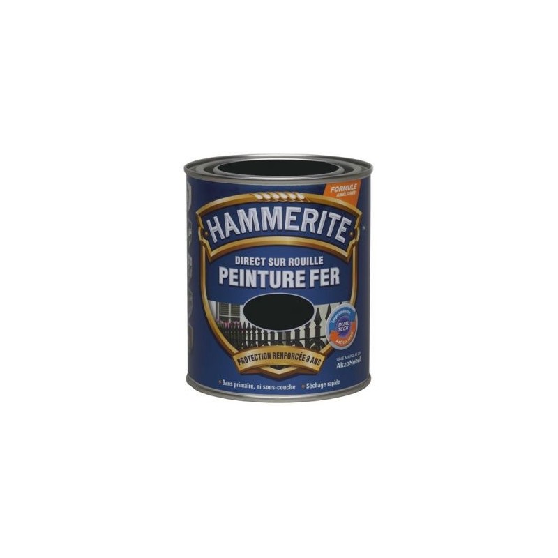 Julien Hammerite ferronnerie mat 0.750l noir 071120