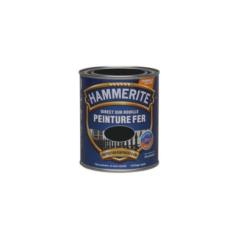 Julien Hammerite fer satiné 0l25 noir
