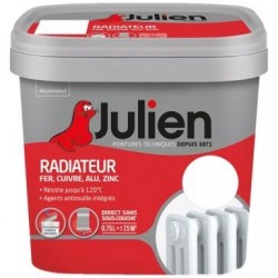 Julien Peinture radiateur phase aqueuse brillant 0.75l blanc - Image 3