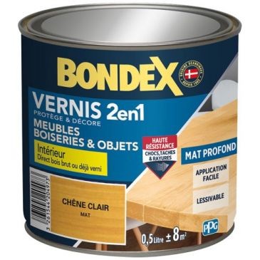 Bondex Vernis chêne clair mat 500ml