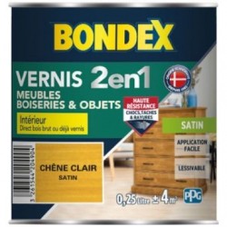 Bondex Vernis chêne clair satin 250ml - Image 2