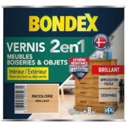 Bondex vernis incolore brillant 500ml +ou- 6m2 - Image 3