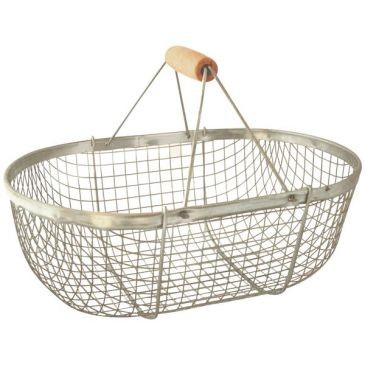 MASY Panier de récolte 15l galvanisé