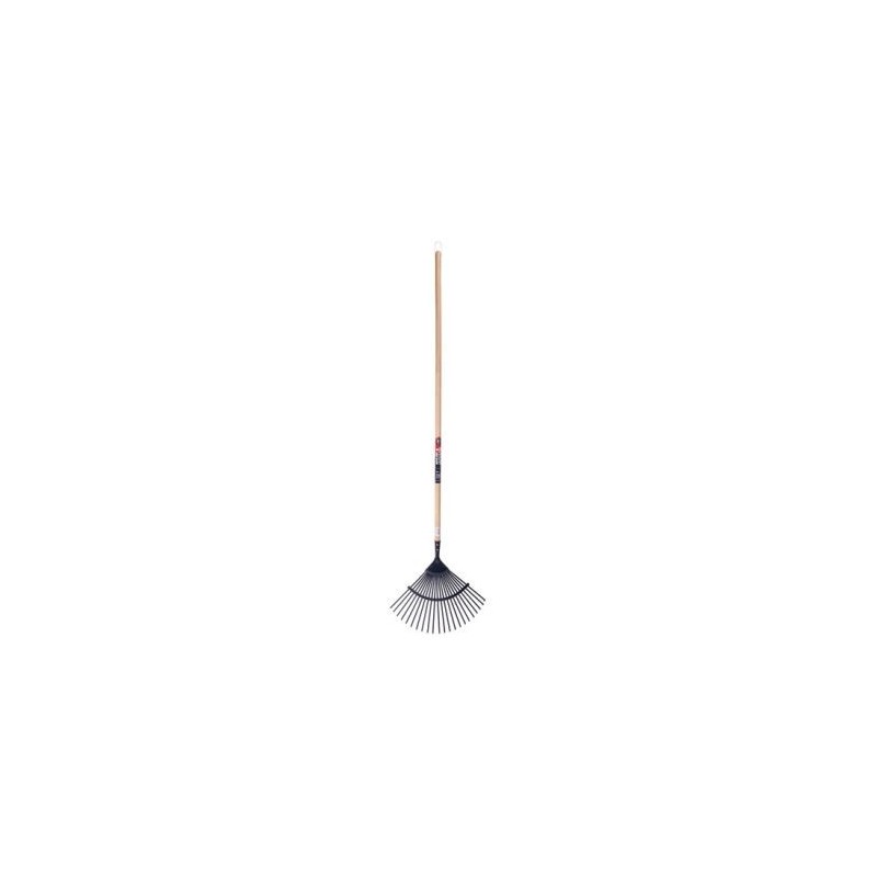 Spear & Jackson Balai à gazon fil plat 22 dents manche hêtre 130cm