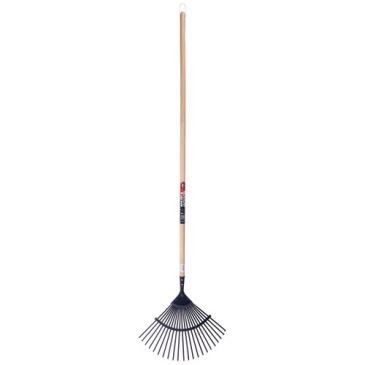 Spear & Jackson Balai à gazon fil plat 22 dents manche hêtre 130cm