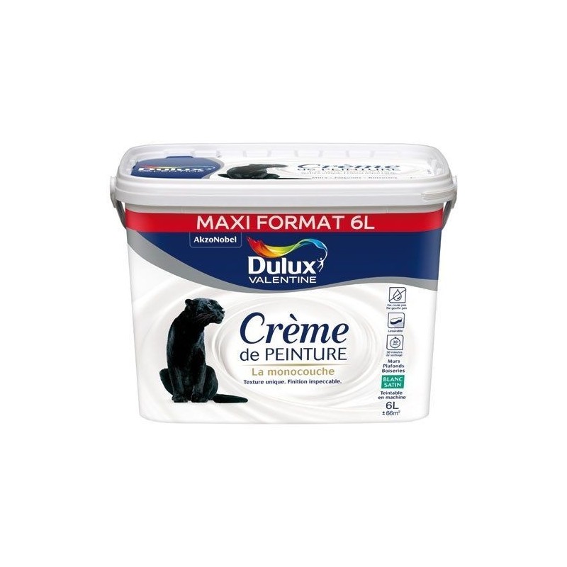 Dulux Valentine Valentine crème de peinture satin 6l