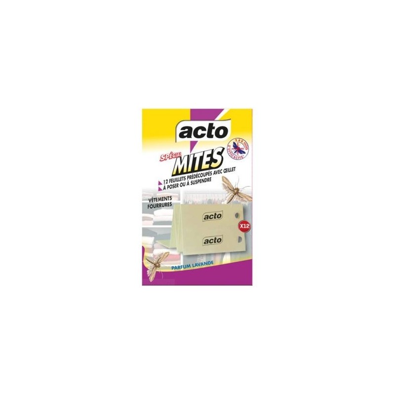 Acto Acto feuillets mites textiles sachet de 10