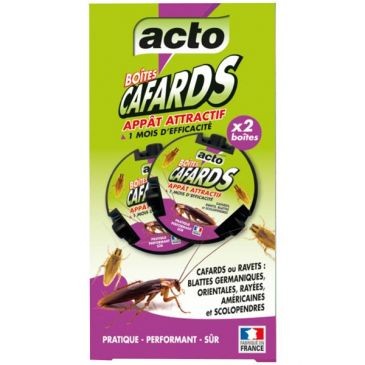 SOJAM Acto boites appat cafards blattes au spinosad x2
