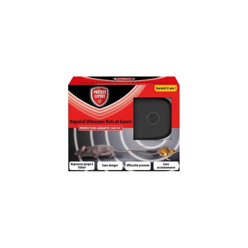 Protect expert Repulsif intermittent ultrason rats souris /nc