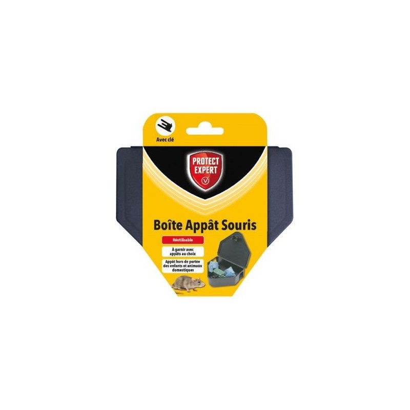Protect expert Boite appât souris avec clé de fermeture /nc