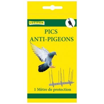 Lucifer Pic métallique anti-oiseaux boite de 1m