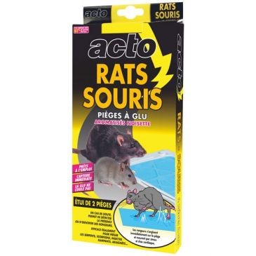 Acto Pièges à glu rats souris aromatisés noisette