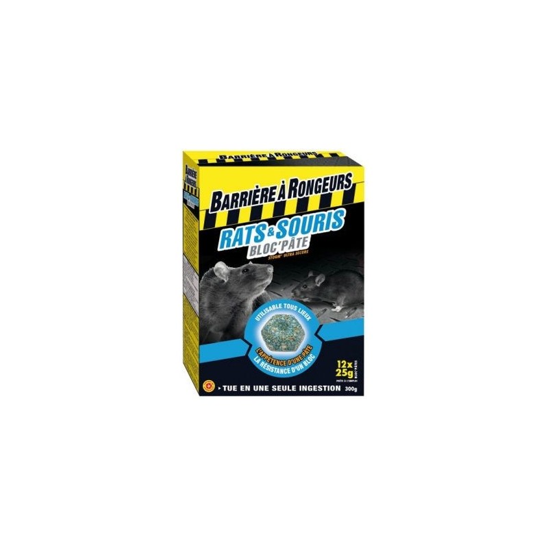 COMPO FRANCE Rats souris bloc pâte appât 300g /nc