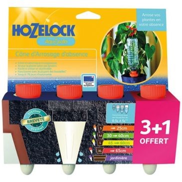 HOZELOCK Cône arrosage ceramique Aquasolo orange x4 blister