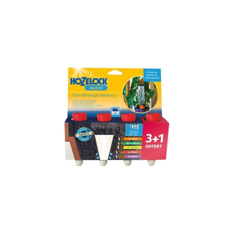 HOZELOCK Cône arrosage ceramique Aquasolo rouge x4 blister