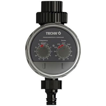 TECHNO Programmateur d'arrosage 1 voie avec électrovanne à bille