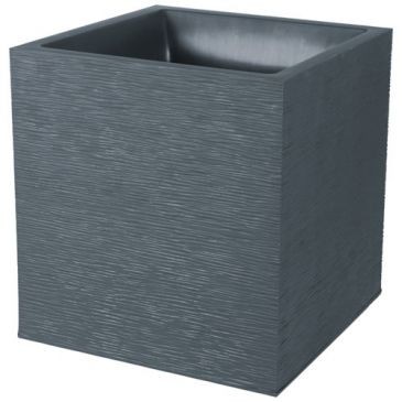 Eda Pot carré Graphit gris anthracite