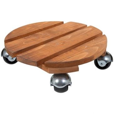 LOUIS MOULIN Roule plante rond basics 30cm 70kg 4 roues bois naturel
