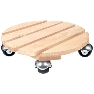 LOUIS MOULIN Roule plante rond bois brut basics 37.5cm
