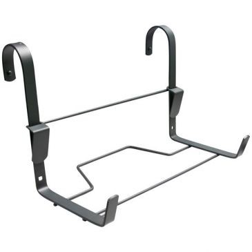LOUIS MOULIN Support jardinière crochet fer plat 35x14cm anthracite