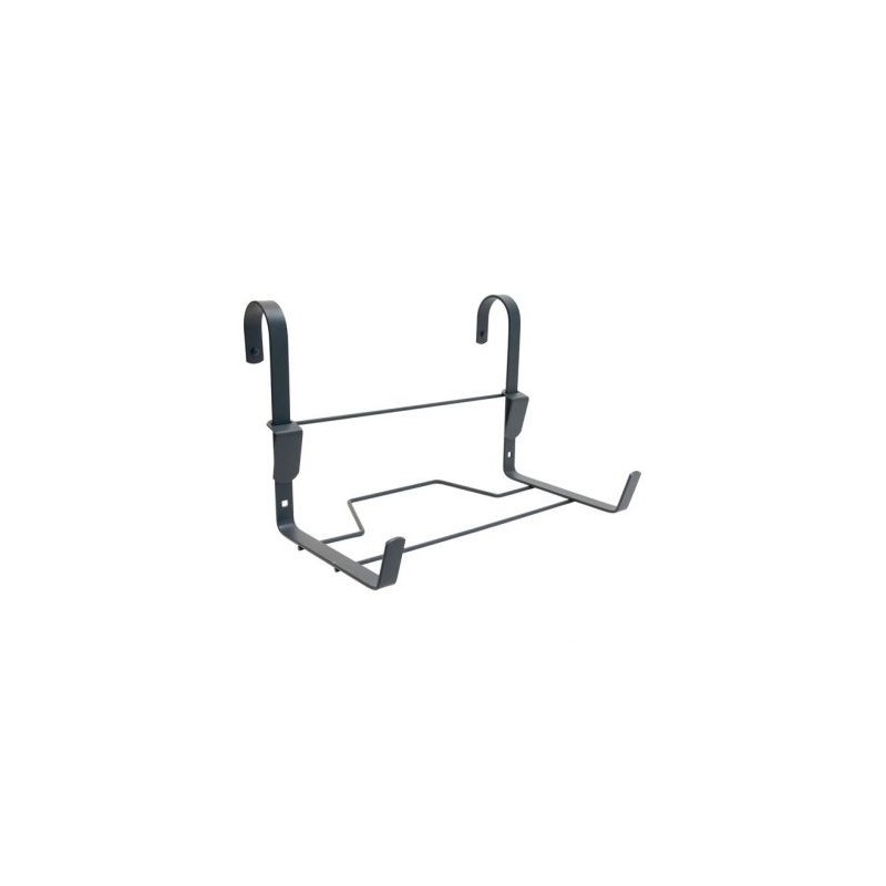 LOUIS MOULIN Support jardinière crochet fer plat 35x18cm anthracite