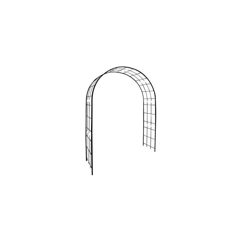 LOUIS MOULIN Arche tube carré 20mm treillage fer vieilli dim.180x50x250cm