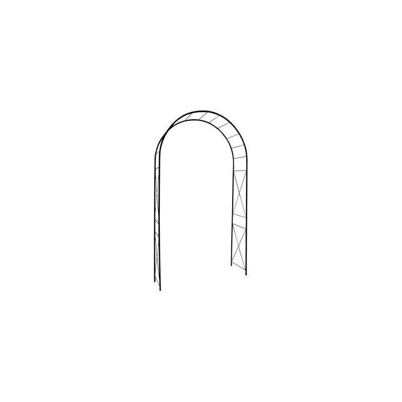 LOUIS MOULIN Arche tube rond 20mm losange fer vieilli dim.130x40x250cm